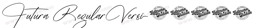 Futura RegularVersi字体转换